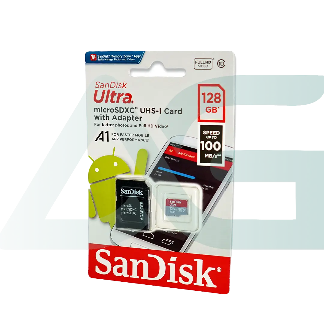 کارت حافظه سن_دیسک microSD U1 ظرفیت 128 گیگابایت